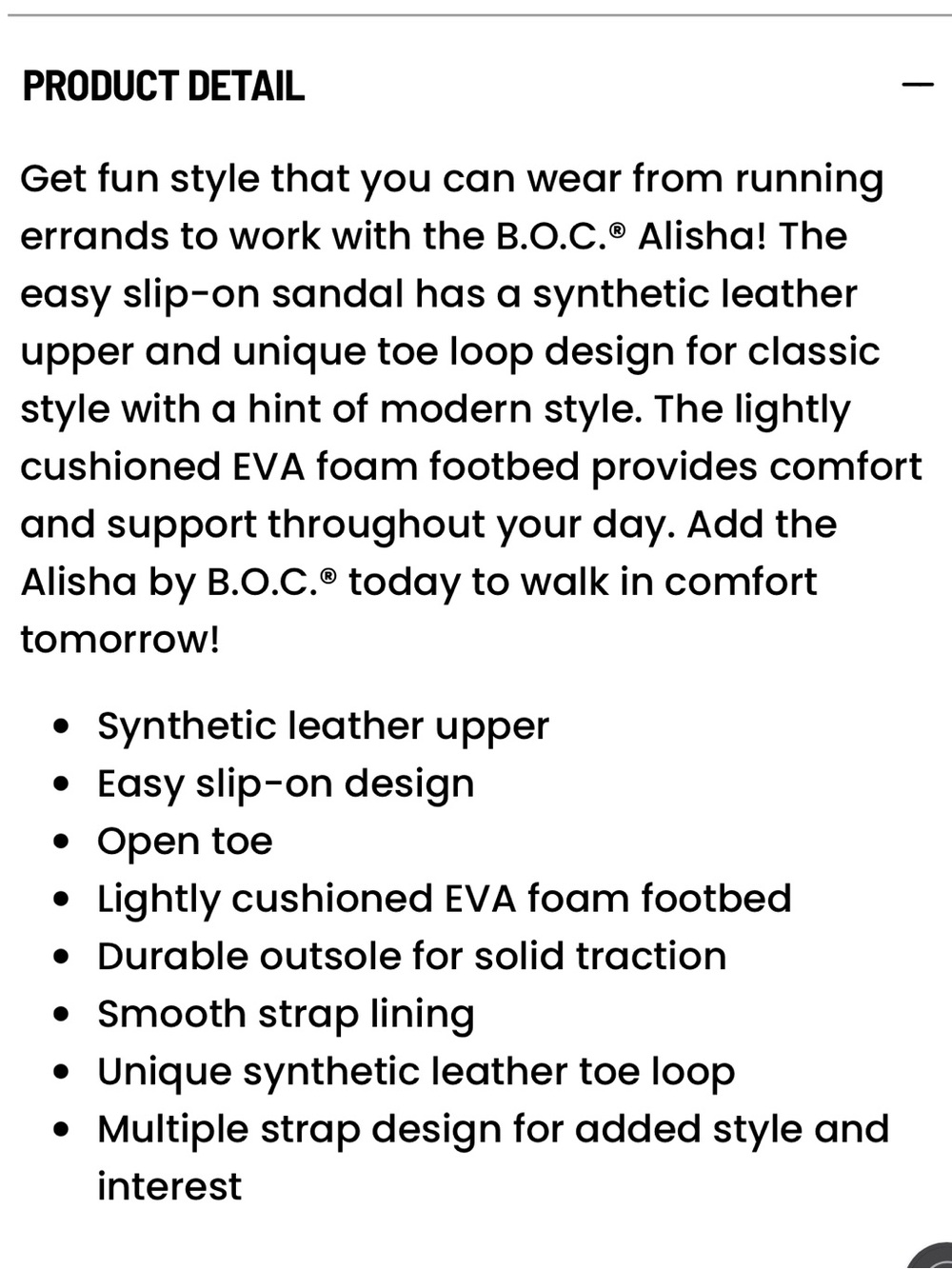 B.O.C Womens Alisha Sandals - Picture 7 of 7